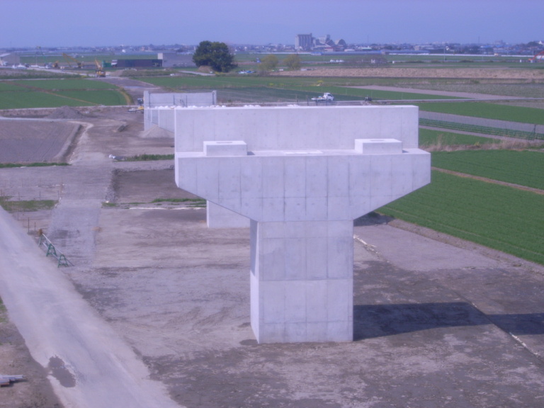 県道大牟田川副線沖端川大橋(仮称)橋梁下部工(P7)工事 施工事例 株式会社柿原組